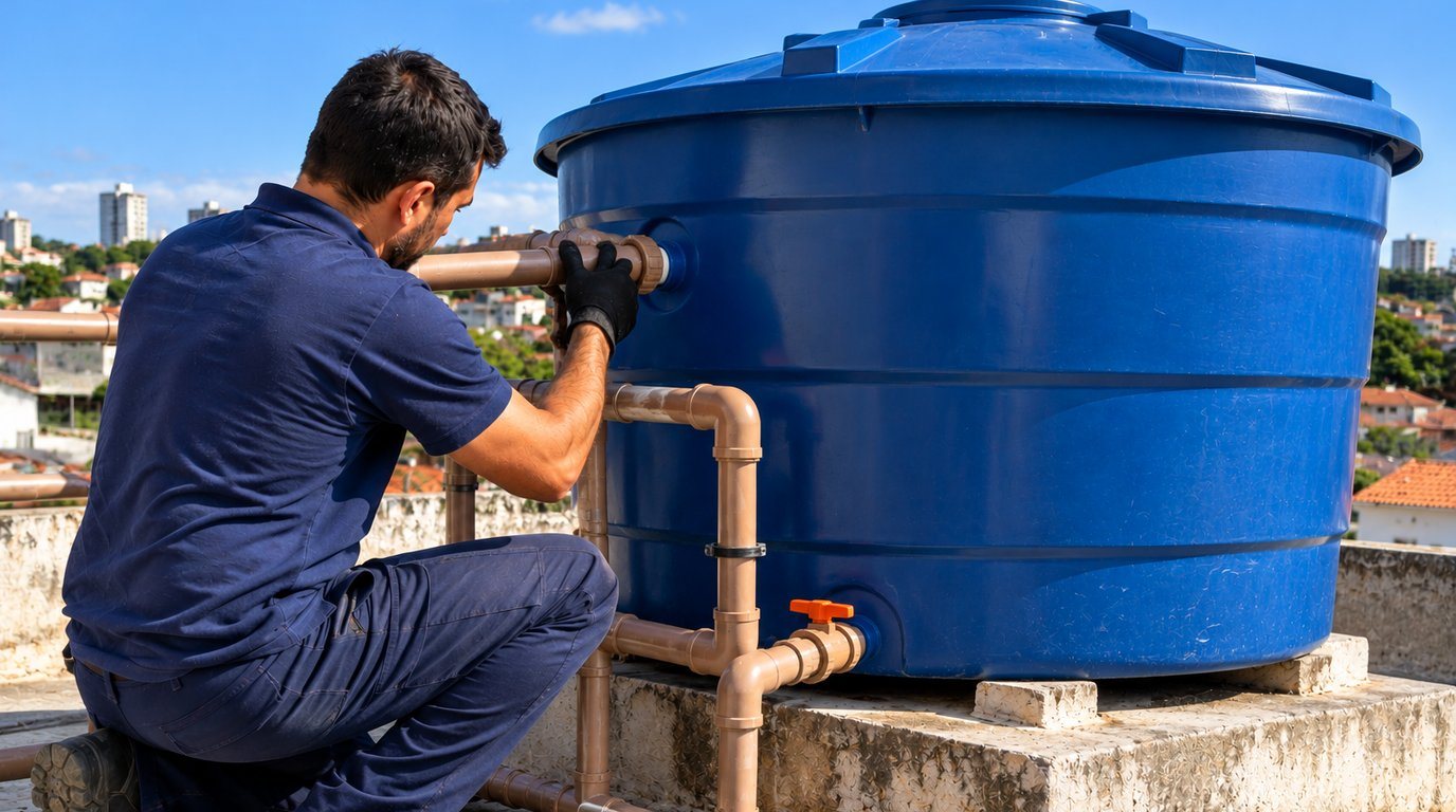 Bomba de Recalque para Caixa d'Água