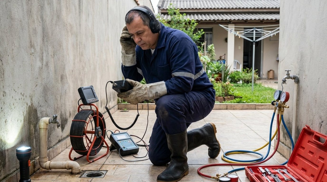 Caça infiltração com equipamento em Limeira-SP
