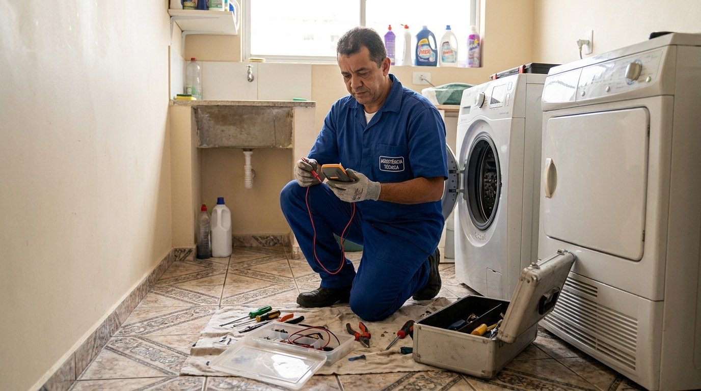 Instalação de máquina de lavar em Limeira-SP