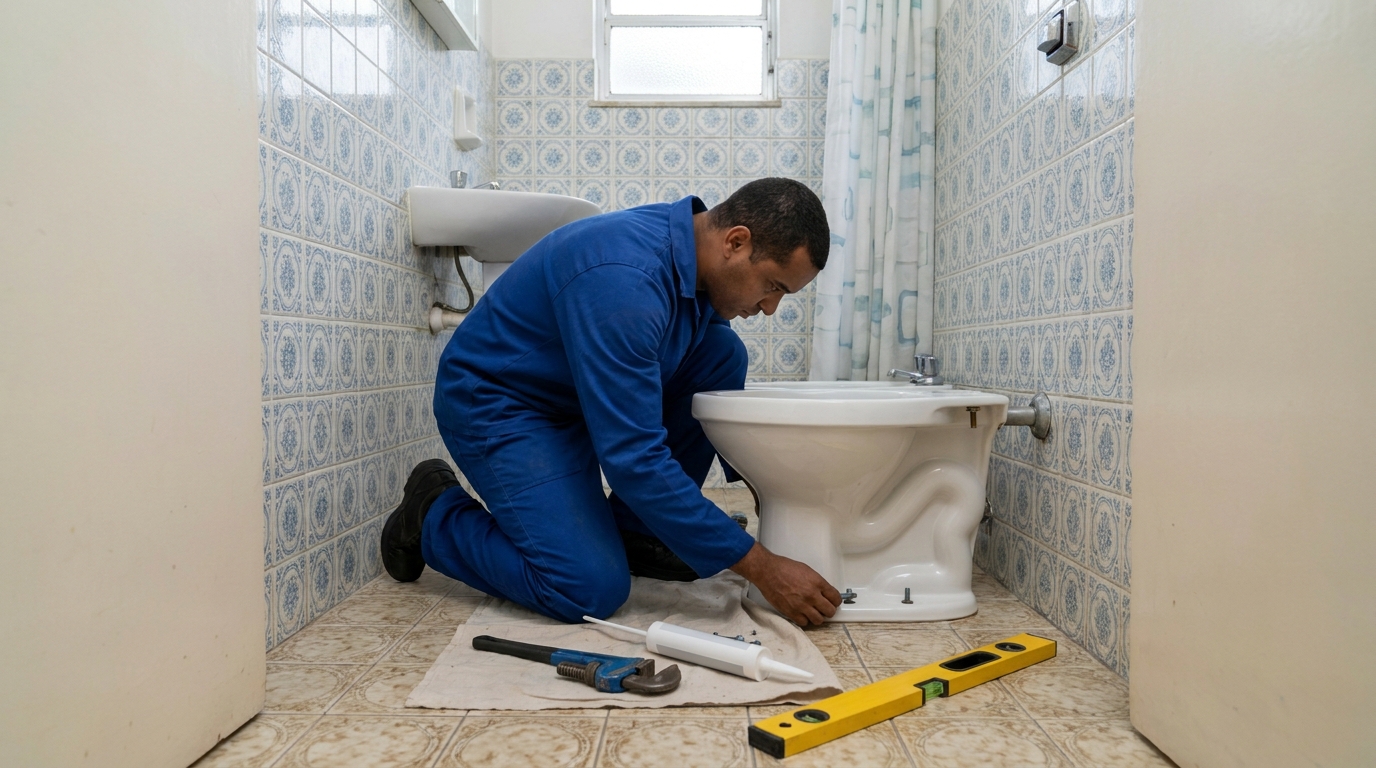 Substituição de louça sanitária em Limeira-SP